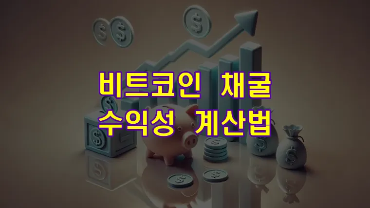 비트코인 채굴 수익성 계산법